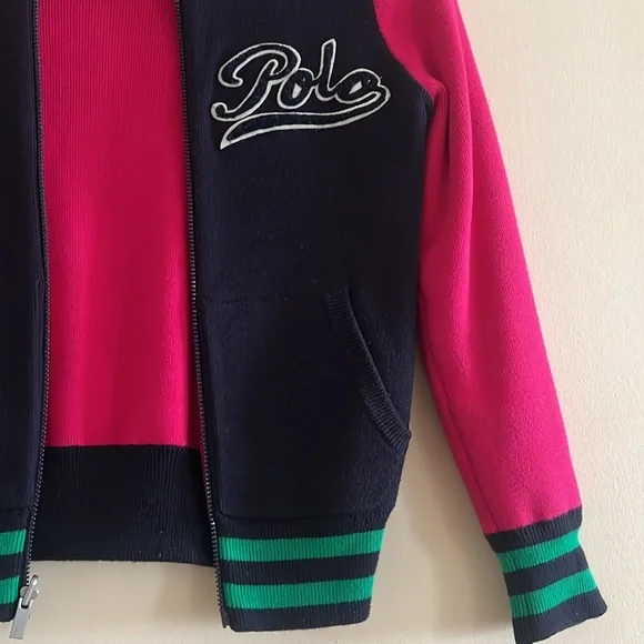 Polo Ralph Lauren Girl Kids Reversible jacket Teddy Bear - Picture 3 of 9